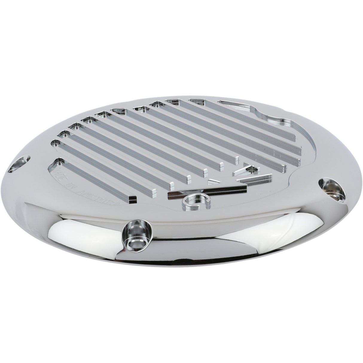 Thrashin Supply CO. Derby Cover Finned Chrome 5 Hole - TSC-3017-3 For Harley Touring 2015-2025