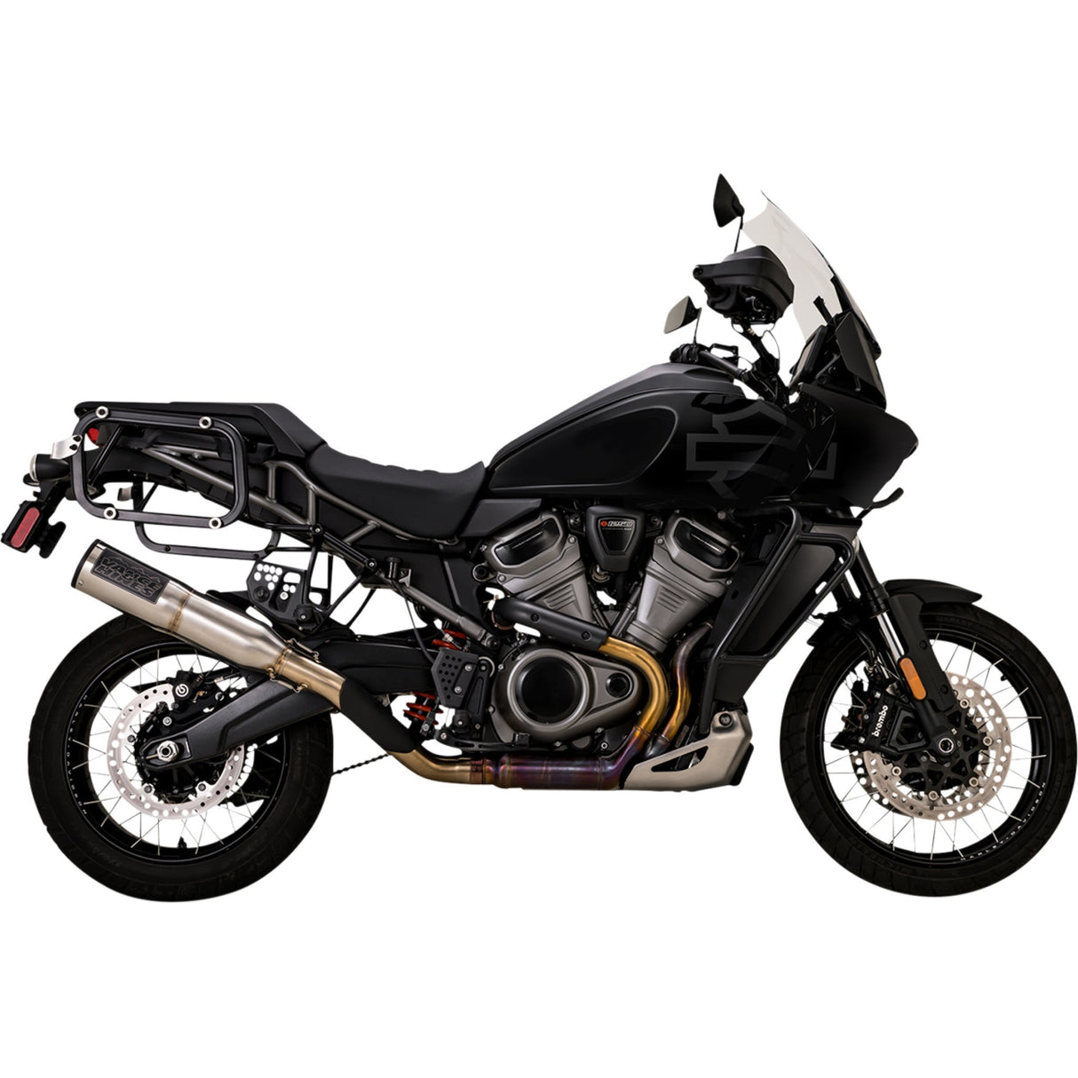 Vance & Hines Adventure Hi-Output 450 Slip-On Muffler Stainless Steel - 16533 For Harley Pan America 2021-2025
