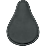 DRAG SPECIALTIES SEATS 0806-0028 Small Low-Profile Spring Solo Seat Seat - Spring Solo - Low-Profile - Small - Black Leather/White Stitching