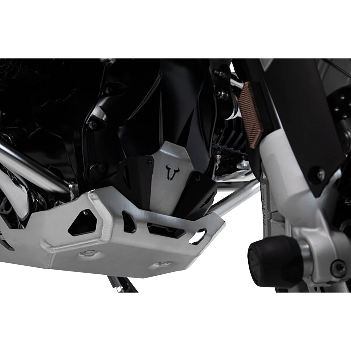 SW-MOTECH 0506-1413 MSS.07.781.10100/B Front Engine Guard Extension Engine Guard Extension - Front - Black/Silver - BMW - 1200/1250
