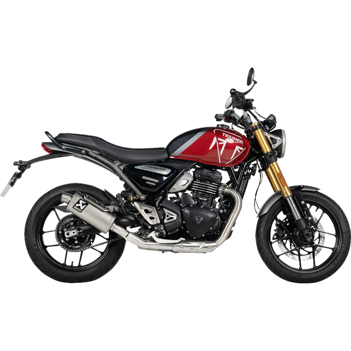 Akrapovic Slip-On Line Muffler - S-T4SO1-HDT Triumph Scrambler 400 / Speed 400 2024-2025