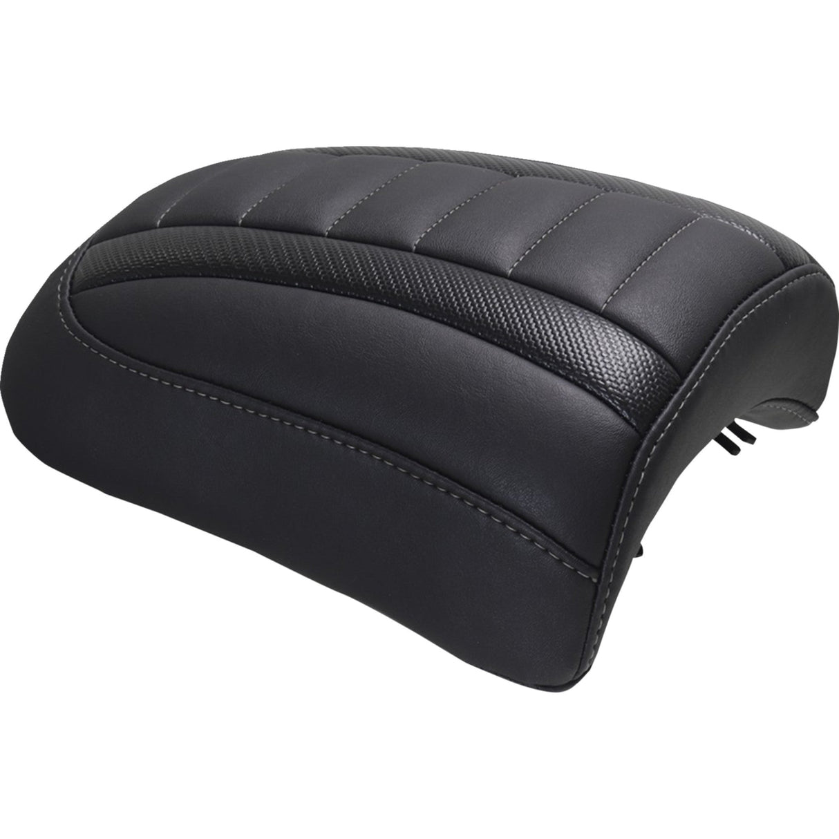 Mustang Padded Passenger Seat Cowl Deluxe Gunmetal Stitch - 88610GM For Harley Touring 2023-2026