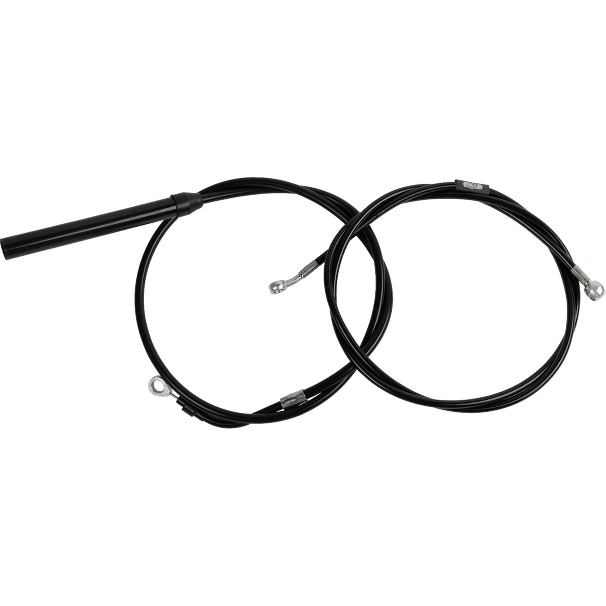 LA Choppers Standard Black Vinyl Handlebar Cable Brake Line Kit — Ape Hanger Stock Ape Hangers - LA-8062KT-08B For Harley Touring 2021-2022