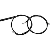 LA Choppers Standard Black Vinyl Handlebar Cable Brake Line Kit — Ape Hanger Stock Ape Hangers - LA-8062KT-08B For Harley Touring 2021-2022