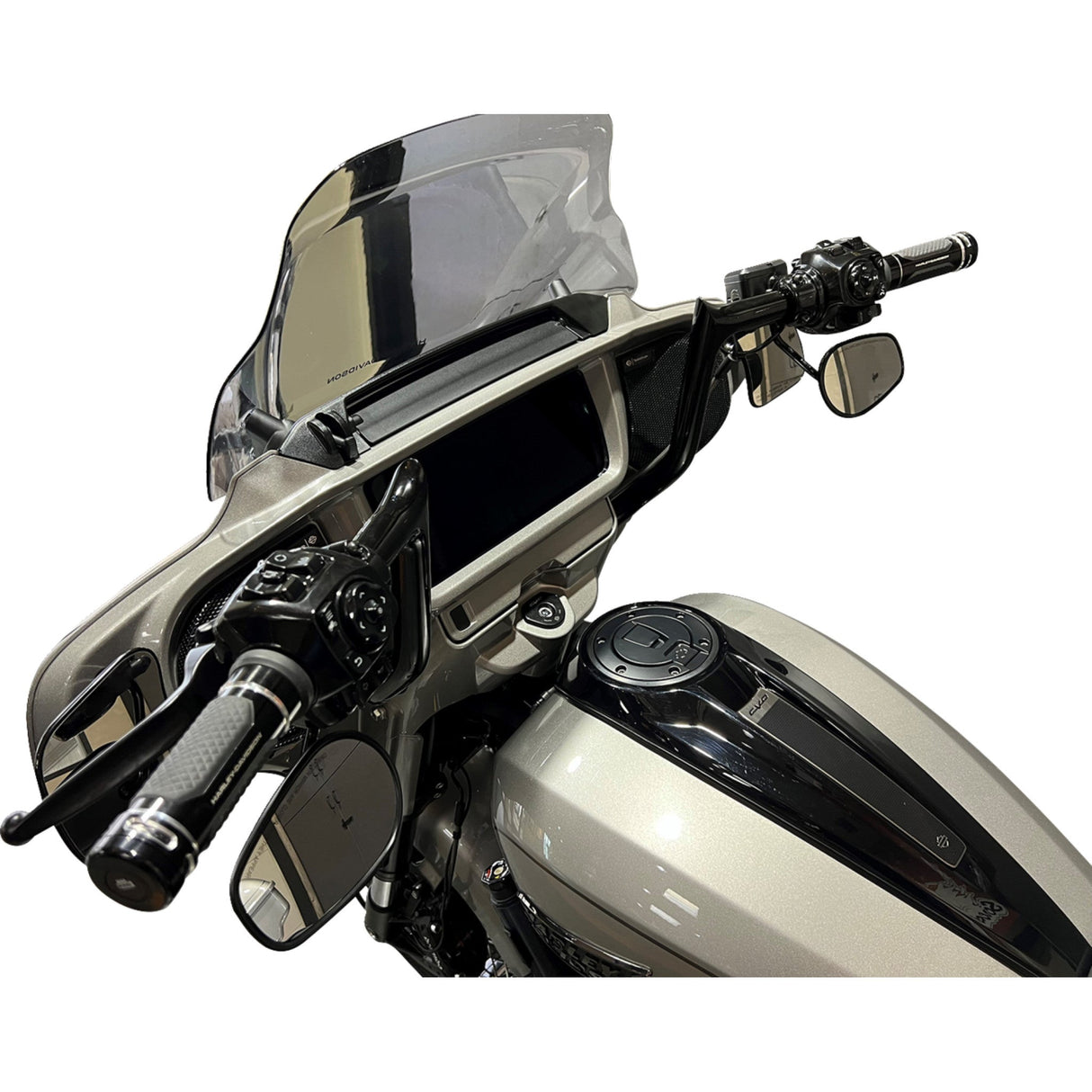 FAT Baggers INC. 1-1/4" EZ Install Pointed Top Handlebar 12" Black - 945012-B For Harley Street Glide 2023-2026