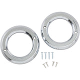 MOTOR TRIKE 2001-0653 MTEL-0153 Chrome Accent Rings for Trax Fog Lights Accent Rings for Trax Fog Lights - Chrome