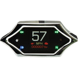 DAKOTA DIGITAL 2210-0679 MLX-5200 MLX-5000 Series Universal Gauge - Handle Bar Mount Speedometer - With Signals - Spiked - Chrome