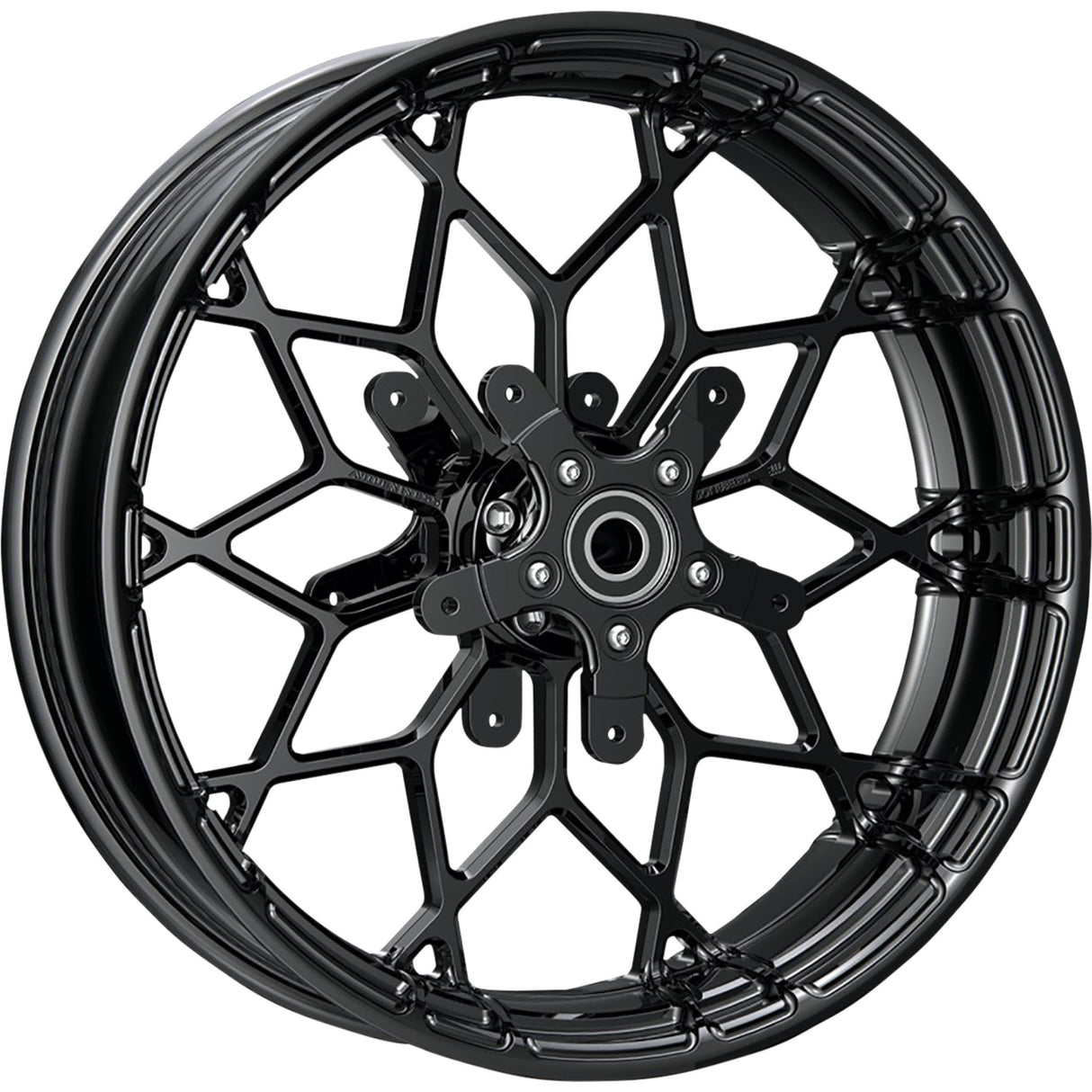 Arlen Ness Fat Factory Forged Front Wheel Kit Dual Disc Black 18x5.5 - 91-650 For Harley Touring 2008-2025