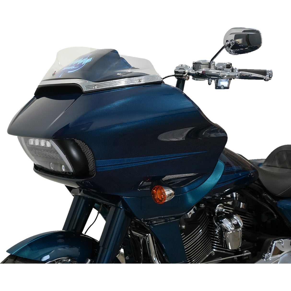 Klock Werks Sport Flare® Windshield 6" Clear - KWW-01-0658 For Harley Road Glide 2015-2025