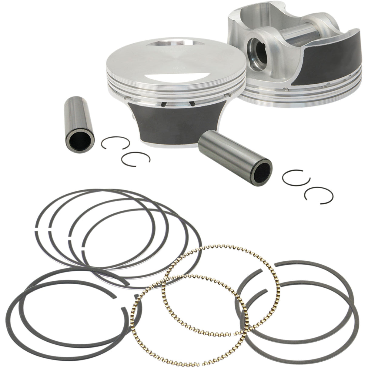 S&S Cycle Piston Kit For S&S Motors For 97" Big Bore Kit 3.927" Standard - 106-3688 For Harley Motorcycles 1999-2016