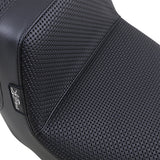 LePera Tailwhip Seat Basketweave Black - LK-587BW For Harley Touring 2008-2023