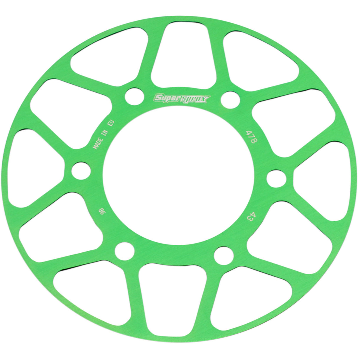 Supersprox Edge Sprocket Insert Green 43 Tooth - RACD-478-43-GRN Kawasaki Motorcycles 1993-2022
