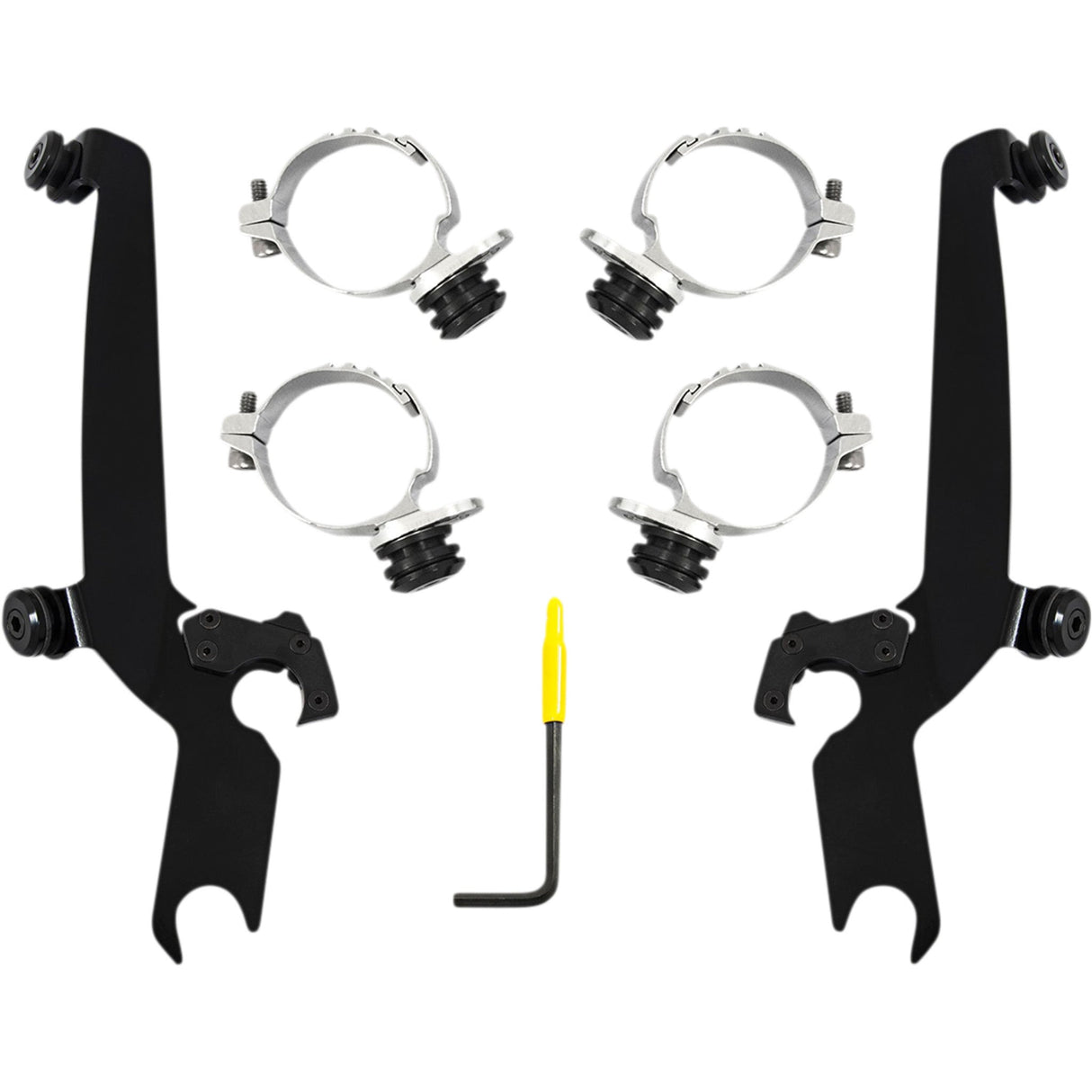 MEMPHIS SHADES 2320-0268 MEB2055 Sportshield Trigger-Lock Complete Mount Kit - Black - XL