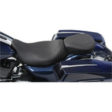 Mustang Wide Tripper™ Solo Seat Without Backrest Smooth Black - 76692 For Harley Touring 2008-2025