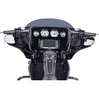 FAT Baggers INC. 1-1/4" EZ Install Pointed Top Handlebar 12" Chrome - 905012 For Harley Touring 1986-2022