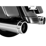 Vance & Hines Torquer 450 Slip-On Mufflers Chrome - 16673 For Harley Touring 1995-2016
