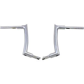 FAT Baggers INC. 1-1/2" EZ Install Pointed Top Handlebar 12" Chrome - 807012 For Harley Touring 2008-2016