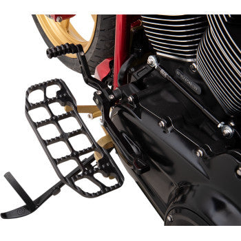 Joker Machine Serrated Floorboards Black - 08-640-1B For Harley Motorcycles 1980-2026