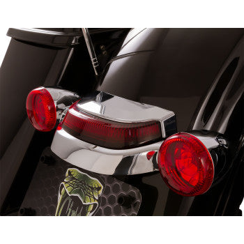 Ciro Crown Taillight With Lightstrike™ Technology Red Lens Chrome - 40173 For Harley Touring 2006-2026