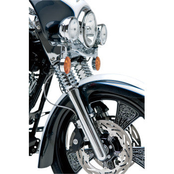 Arlen Ness Dual-Disc Hot Legs Fork Legs Chrome Smooth Dual Disc - 06-500 For Harley Touring 2008-2013