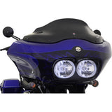 Klock Werks Sport Flare® Windshield 8" Black - KWW-01-0190 For Harley Road Glide 1998-2013