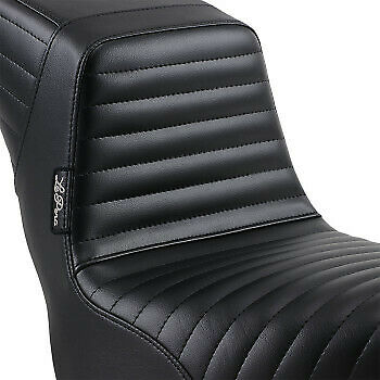LePera Kickflip Seat — Pleated Black FX - LY-590PT For Harley Softail 2018-2023
