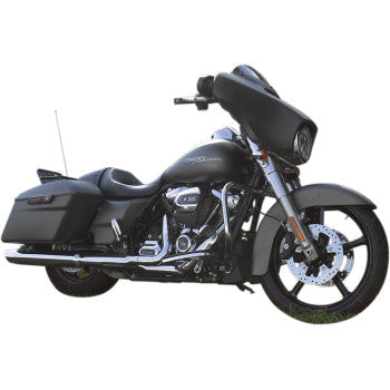 Coastal Moto Rockstar Moto Forged Aluminum Wheel Rockstar Front Dual Disc Without ABS Black 21x3.25 - 1502-ROC-213-B For Harley Touring 2008-2026
