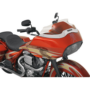 Klock Werks Sport Flare® Windshield 8" Tinted - KWW-01-0194 For Harley Road Glide 1998-2013
