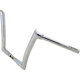 FAT Baggers INC. 1-1/2" EZ Install Pointed Top Handlebar 12" Chrome - 806012 For Harley Road Glide 2015-2020