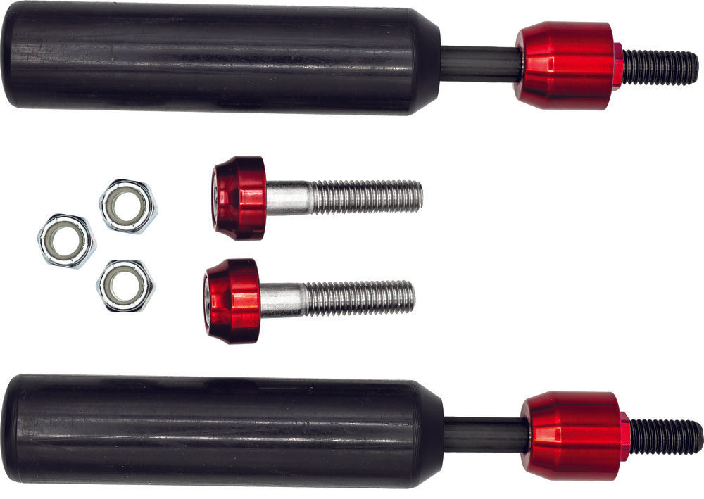 Santoro Fabworx SF50001 Shock Mount Sliders Black Dyna For Harley Motorcycles 2009-2017