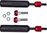 Santoro Fabworx SF50001 Shock Mount Sliders Black Dyna For Harley Motorcycles 2009-2017