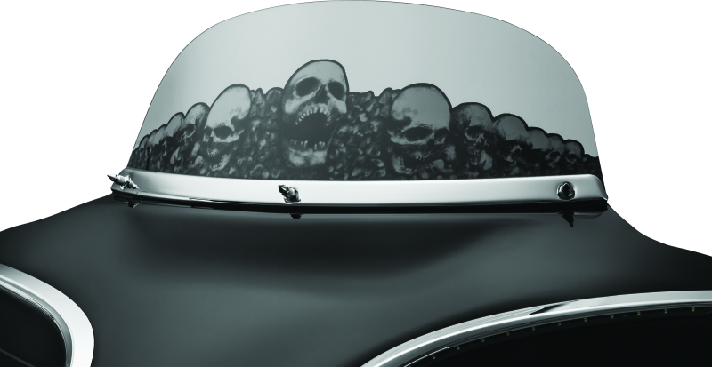 Kuryakyn 1310 Smooth Windshield Trim 96-13 Touring Chrome