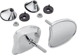 Harddrive 270332 Tapered Fairing Mirrors Chrome For Harley Touring 2014-2019