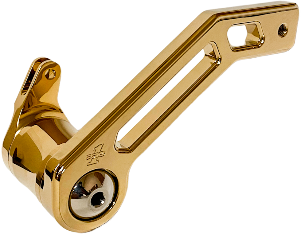 Pro One T-REX Shorty Brake ARM Gold ` - 500773TIN For Harley Touring 2014-2022