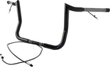 Paul Yaffe Bagger Nation 14" Monkey Bagger Bar Prewired Satin Black ` - MBBPW-14 B For Harley Electra Glide 2010-2019