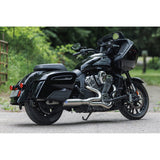 S&S Cycle 2-Into-1 Qualifier Exhaust System 50-State Brushed Stainless Steel - 550-1083 For Indian Challenger 2020-2023