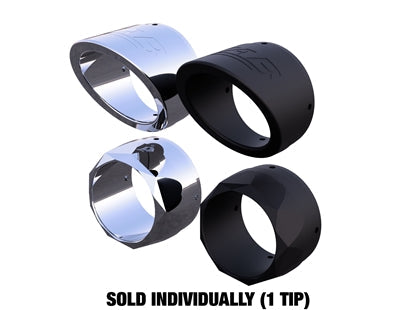 Tab Performance 4.5 inch Exhaust Tips (Sold Individually 1 pc) - Chrome Slash Tips 4.5-EXHAUST-TIPS-C