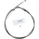 Barnett Stainless Steel Throttle Idle Cable +12" - 102-30-30008-12 For Harley Touring 1990-1995