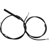 LA CHOPPERS 0662-1257 LA-8062KT-13B Standard Black Vinyl Braided Handlebar Cable/Brake Line Kit — Ape Hanger - 12" - 14" Ape Hanger Handlebars - Black Vinyl