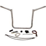 FAT Baggers INC. 1-1/4" EZ Install Pointed Top Handlebar Kit 16" Chrome - 909116 For Harley Touring 2008-2013