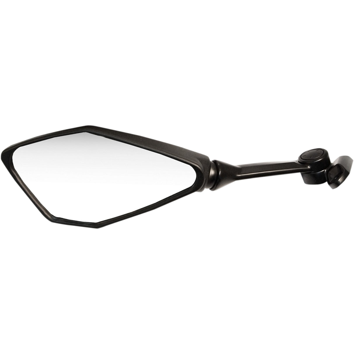 EMGO 0640-1048 20-49252 OEM-Style Replacement Mirror Mirror - Side View - Polygon - Black - Left