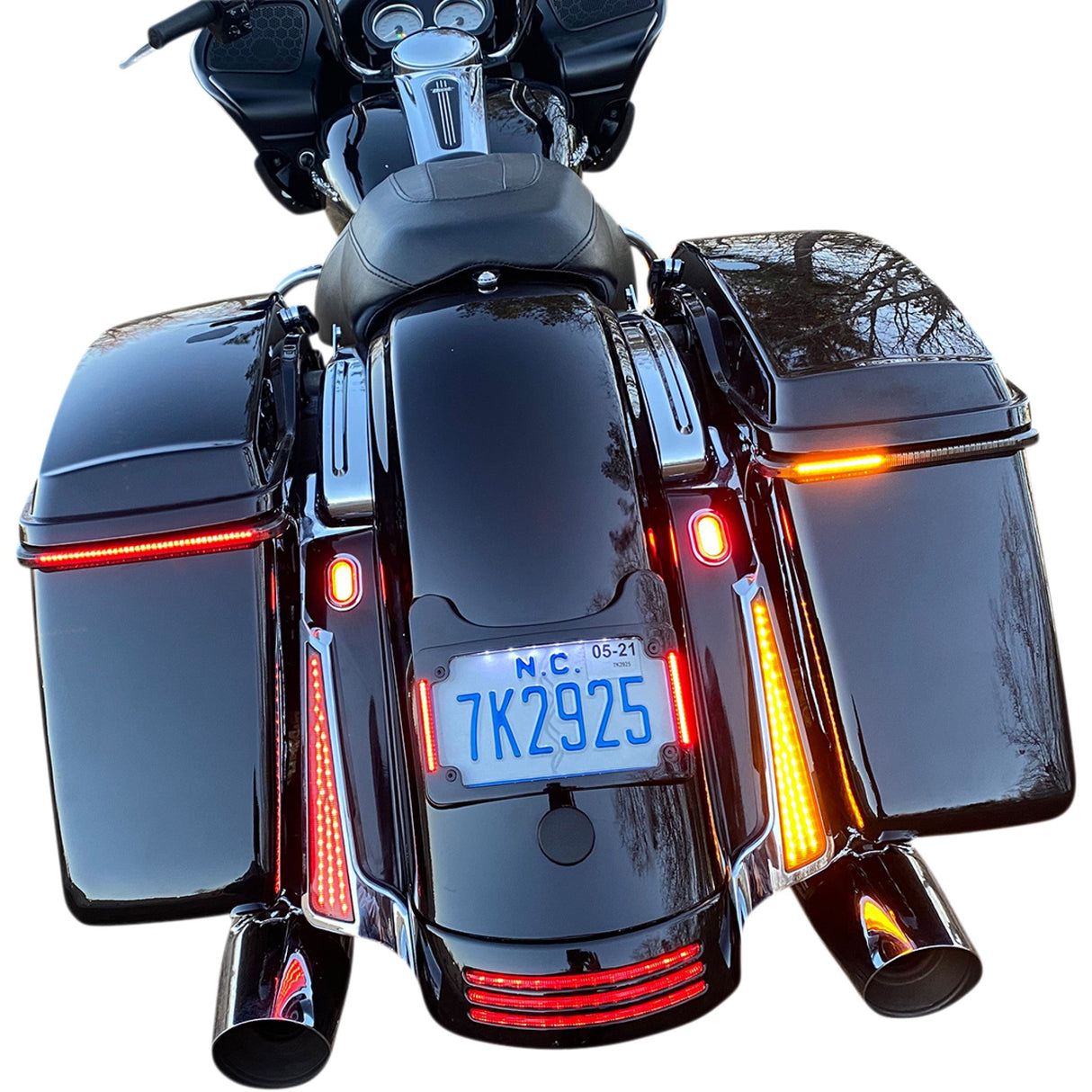Custom Dynamics Taillight Kit - CD-FASCIADCSS6C For Harley Touring 2010-2013