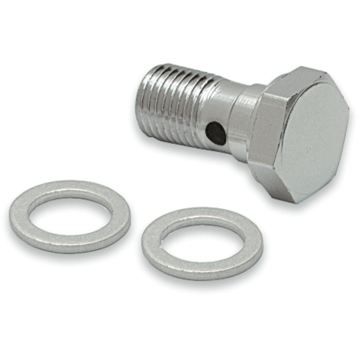 DRAG SPECIALTIES 1204-2723 Universal Chrome Steel Banjo Bolt Banjo Bolt - 3/8"-24 x 3/4" Minus Head