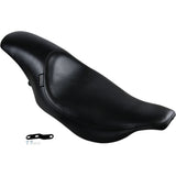 LePera Silhouette Full-Length Seat Smooth Black - LH-867 For Harley Touring 2002-2007