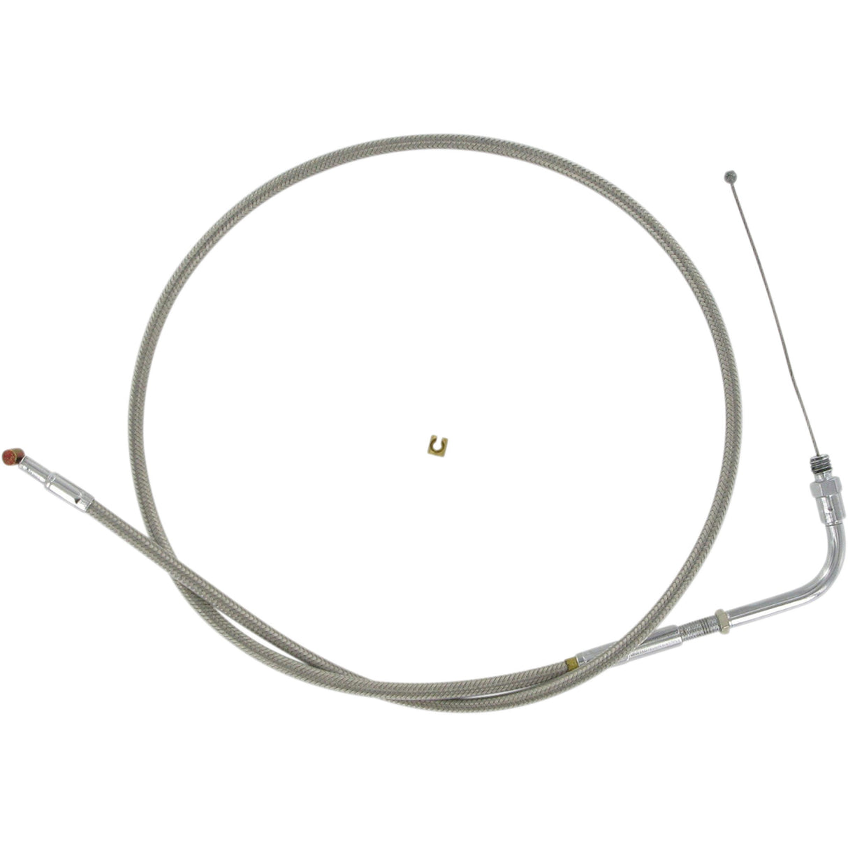 Barnett Stainless Steel Throttle Idle Cable - 102-30-30024 For Harley Motorcycles 1981-1989