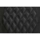 Saddlemen Tour Pak® Backrest Pad RoadSofa Lattice Stitched Seat Black - 814-07-15000 For Harley Touring 2014-2026