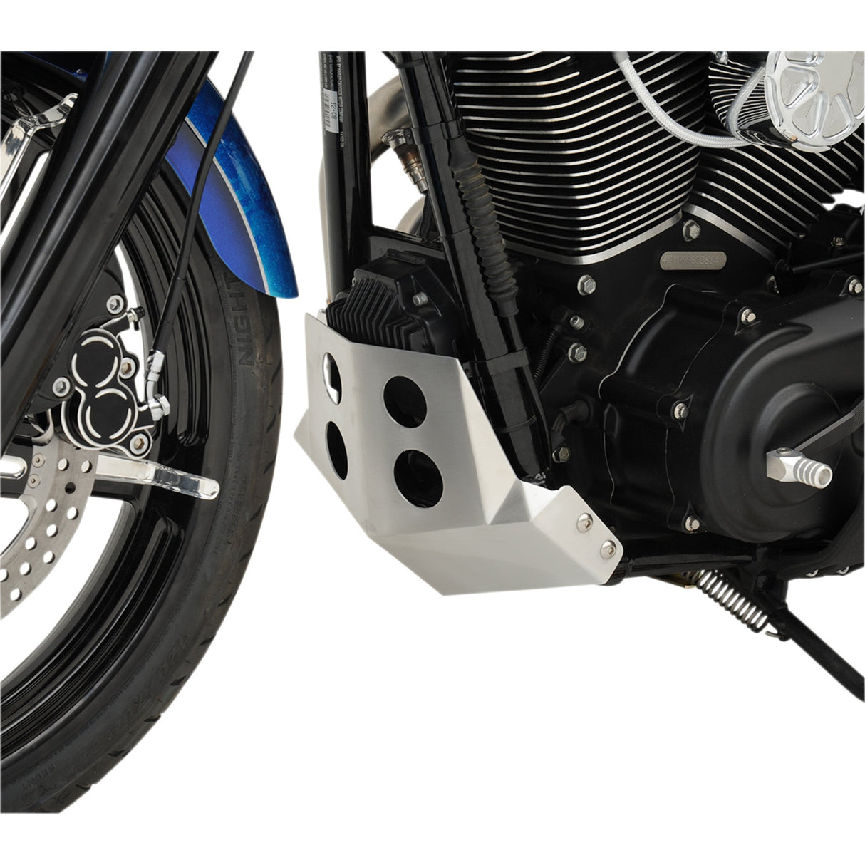 Speed Merchant Skid Plate Aluminum Dyna - SM-DSP06BR For Harley Motorcycles 2006-2017