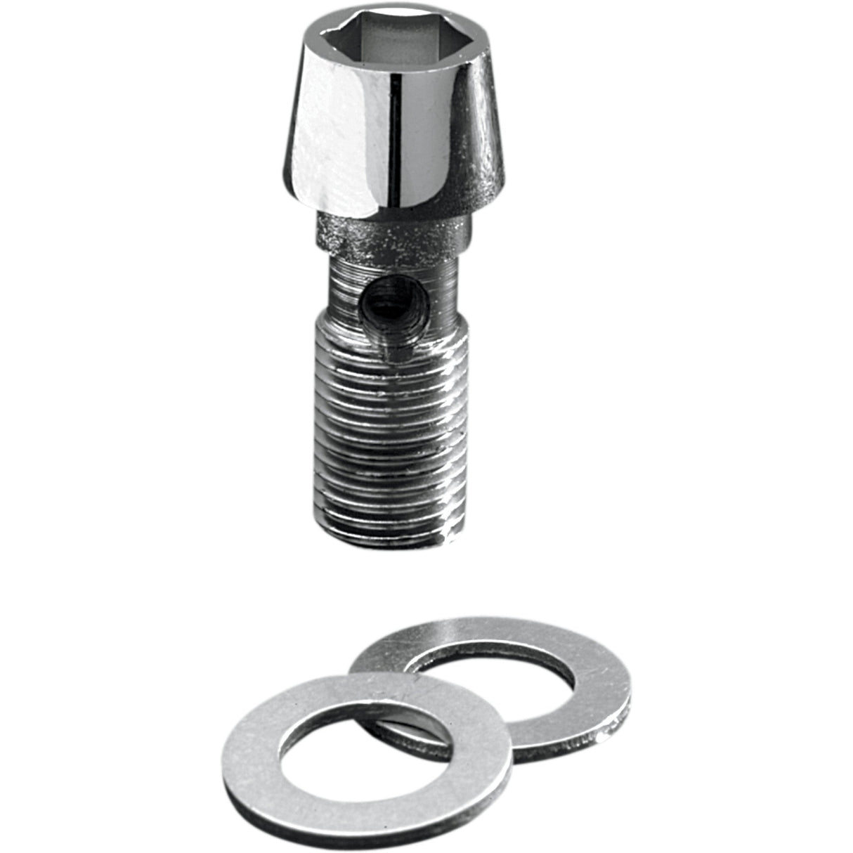 GARDNER-WESTCOTT DS-096647 P-80-110 Polished Chrome Tapered Socket-Head Banjo Bolt Banjo Bolt - 3/8-24 - Tapered