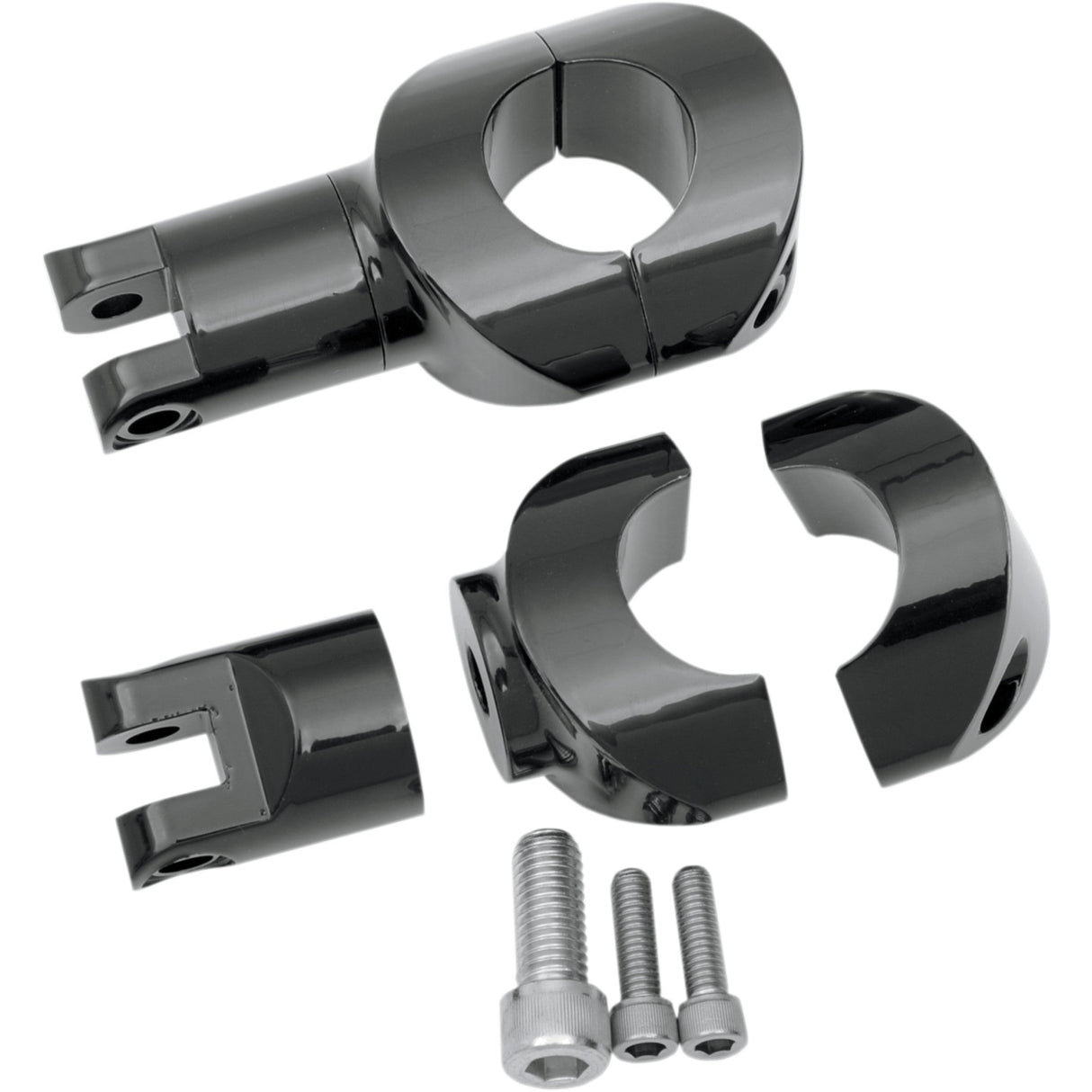 DRAG SPECIALTIES 1620-0673 Big Buffalo Footpeg Mounts Big Buffalo Footpeg Mount - Black