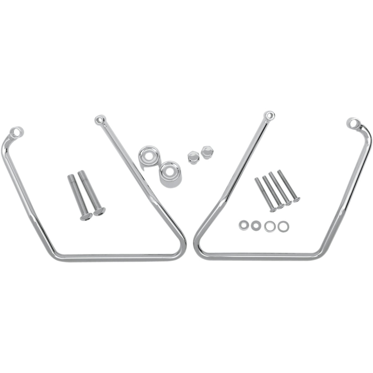 DRAG SPECIALTIES DS-110857 Chrome Saddlebag Support Brackets Saddlebag Support - XL '94-'03